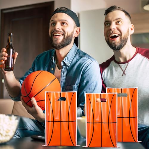 Giantree 50-Pack Basketball Party Favor Bags - Plastic Gift Bags