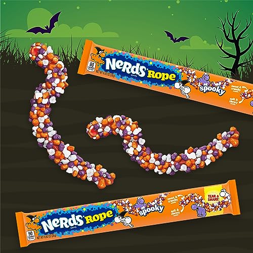 Spooky Nerds Rope Candy - Halloween Gummy Treat, 0.92 oz