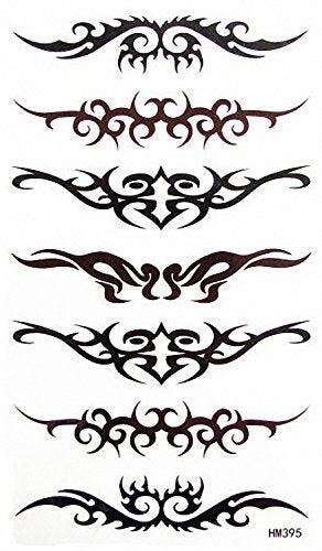 MapofBeauty Tribal Armband Waterproof Temporary Tattoo Stickers