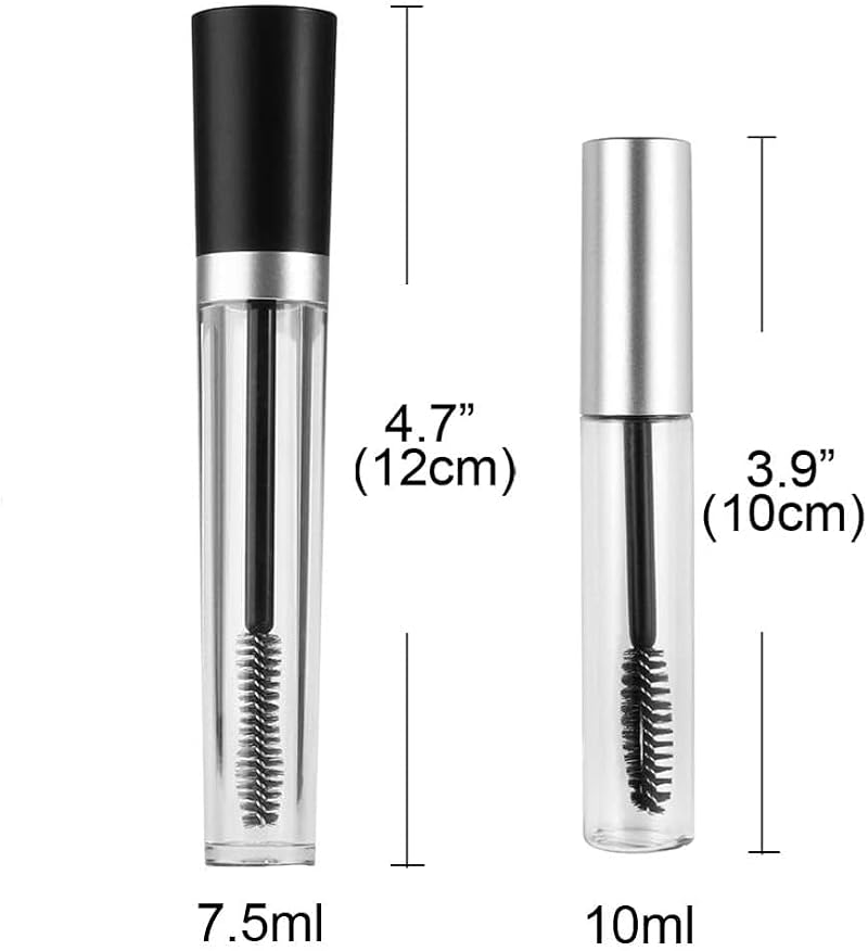 VIPERMARK Empty Mascara Tube Set with Wand & Funnels for Castor Oil