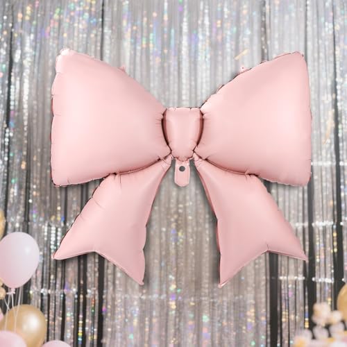 Large Bow Balloons Set - 2pcs 38.58x29.53in Pink Party Decor