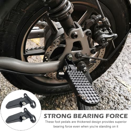 1 Pair of Bike Foot Pegs, Aluminium Alloy Non-Slip Bike Pegs for Folding Bike and Mountain Bike Durable