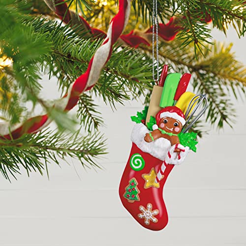 Hallmark Keepsake Christmas Ornament 2022 - Baking Stocking - Gingerbread & Utensils