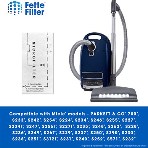 Fette Filter Air Clean Filters for Miele Vacuum Cleaner - 6 Pack