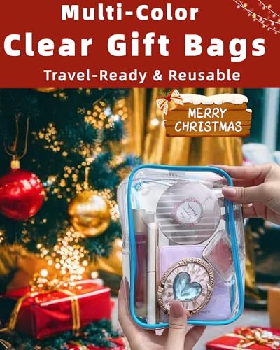 CALYGO TSA Approved Clear Toiletry Bag 1 Quart Travel Pouch
