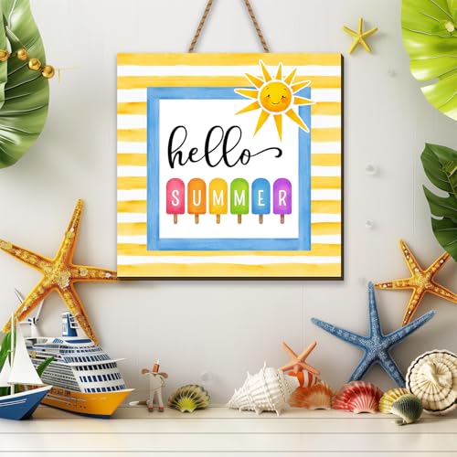 Yarcooly Summer Beach Party Wooden Door Sign Decor