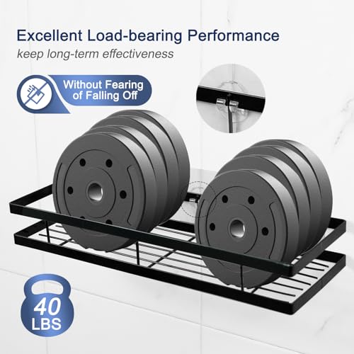 ORD OF SP 4-Pack Adhesive Shower Hooks Replacement, Strong Bathroom Caddy Mounts