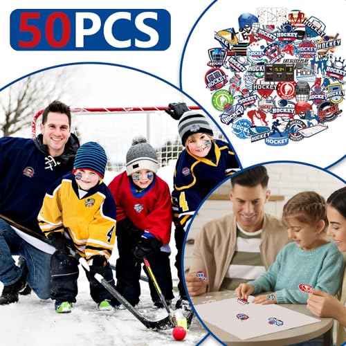 130PCS Hockey Party Favor Set - Keychains, Gift Bags, Stickers & More