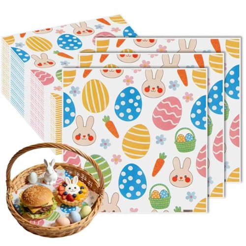 100Pcs 7x7 Inch Greaseproof Wax Paper Sheets for Food Wrapping