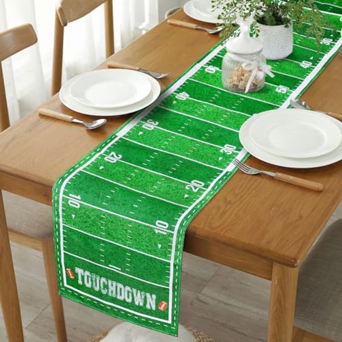 Lemicin Football Table Runner 14 x 84 Inch Polyester Party Decor