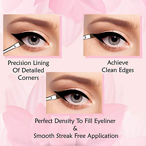 Vertex Slanted Angled Eyeliner Brush for Precision Winged Cat Eyes