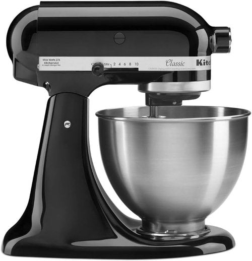 KitchenAid Classic Series Stand Mixer - 4.5 Quart Tilt-Head Design | Onyx Black Finish