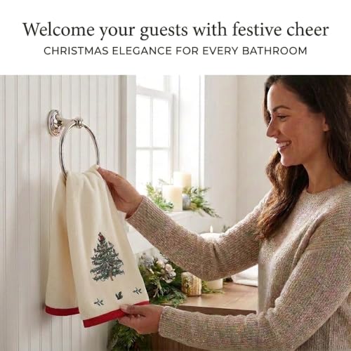Christmas Hand Towel - Spode Holiday Collection, Soft Cotton Bath Towel - Variation of This Listing
