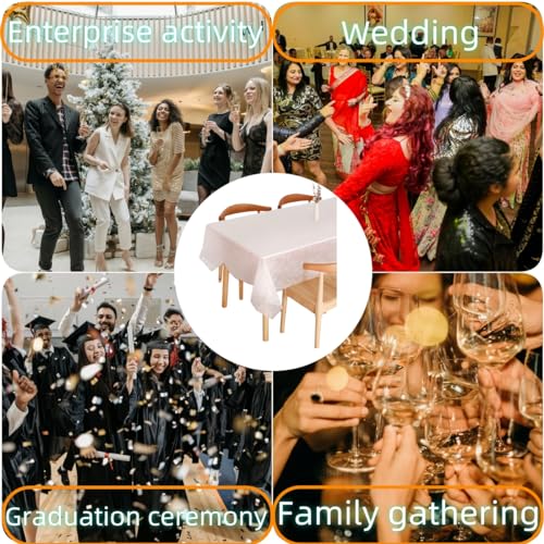 Waterproof Disposable Tablecloth - 54" x 108" for Parties & Events