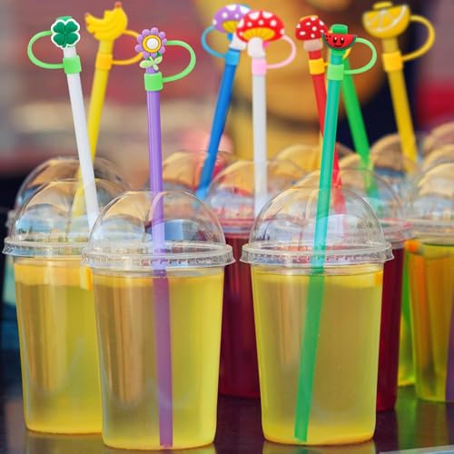 Purple Diamond Silicone Straw Toppers for Stanley Tumblers