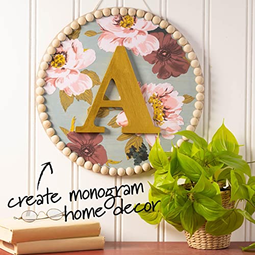 8" Unfinished Wood Letter for DIY Crafts - Plaid