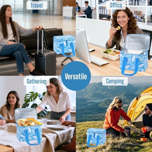 VENO Insulated Lunch Bag - 2 Pack Spring Breeze, Reusable Cooler