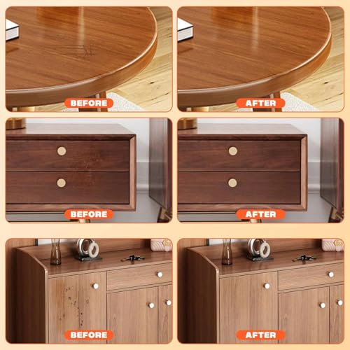 Kenbry 4-Color Dark Wood Repair Kit for Scratches & Chips