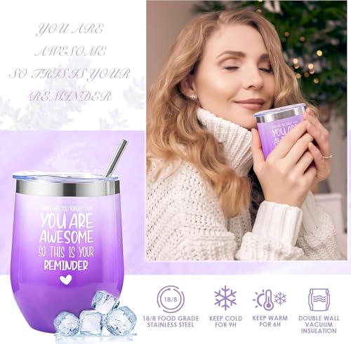 Lavender Christmas Gift Basket for Women - Unique Birthday & Holiday Presents for Her