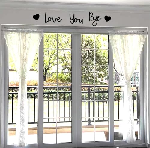 Love You Bye Wooden Wall Decor Sign - 24" Family Art Piece