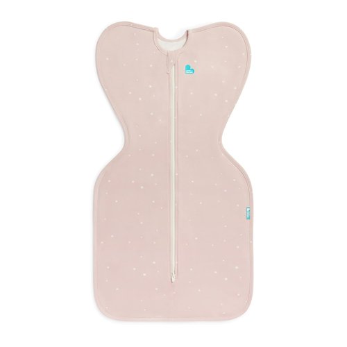 Love To Dream Swaddle UP - Baby Sleep Sack for Self-Soothing | Snug Fit, 1.0 TOG, Medium 13-19 lbs, Powder Pink Twinkle