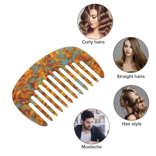VOCOSTE Mini Wide Tooth Comb for Curly Hair - Anti-Static Travel Comb