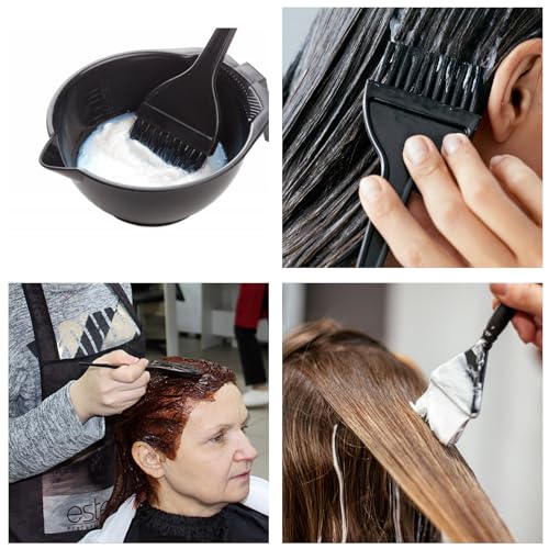 Bremorou Hair Dye Brush Set 3-Piece Hair Coloring Tint Applicator