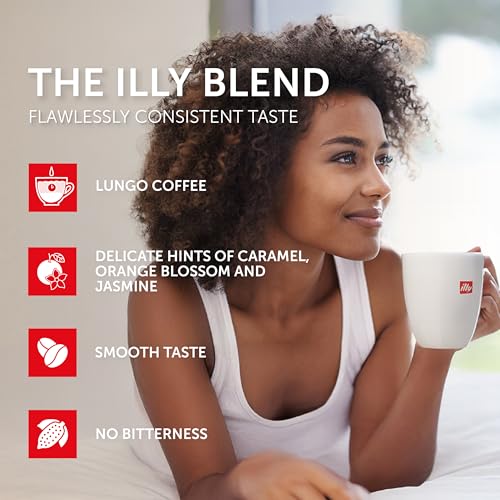 illy Espresso Capsules Classico Lungo Medium Roast - 10 Count Pack of 20