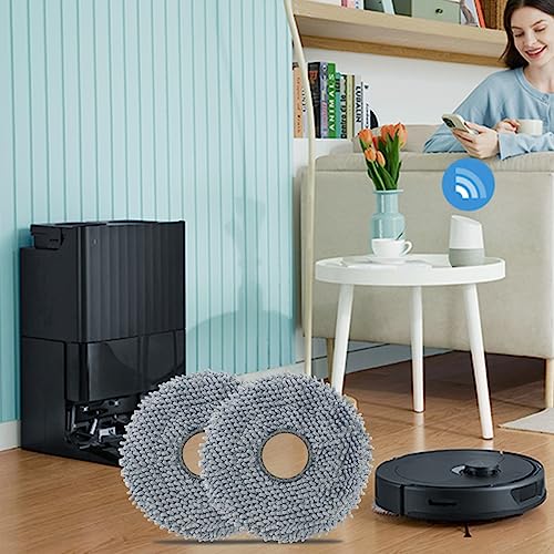 Microfiber Mop Pad Replacement for Roborock Q Revo & Models - 4 Pack