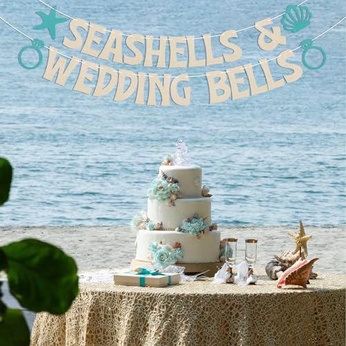 Seashells & Wedding Bells Banner - Beach Party Decorations