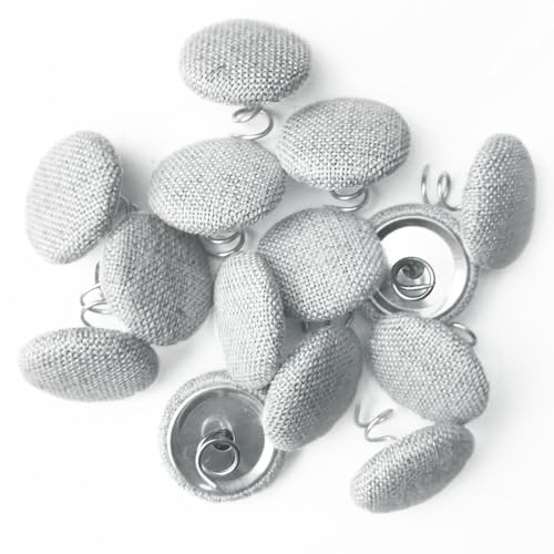 14-Piece Upholstery Twist Pins for Securing Sofa Covers - Light Gray