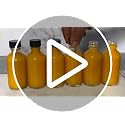 DIDITIME 2oz Glass Ginger Shot Bottles with Leakproof Caps - 6 Pack, Clear