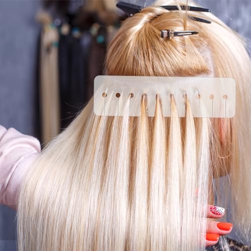 KALIONE 11 Pcs Hair Extension Heat Shield Guards and Crochet Hook Tool Kit