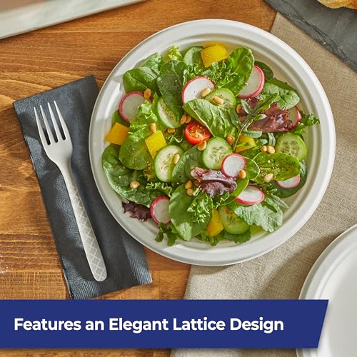 Hefty ECOSAVE Compostable Forks - 24 Count Disposable Cutlery