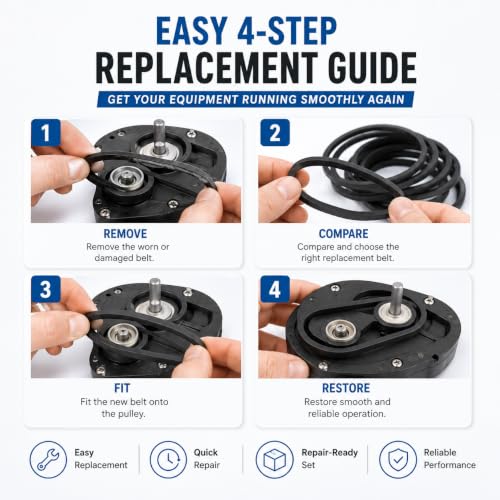 10-Piece Rubber Belt Replacement Kit for Xbox 360 & Humidifiers