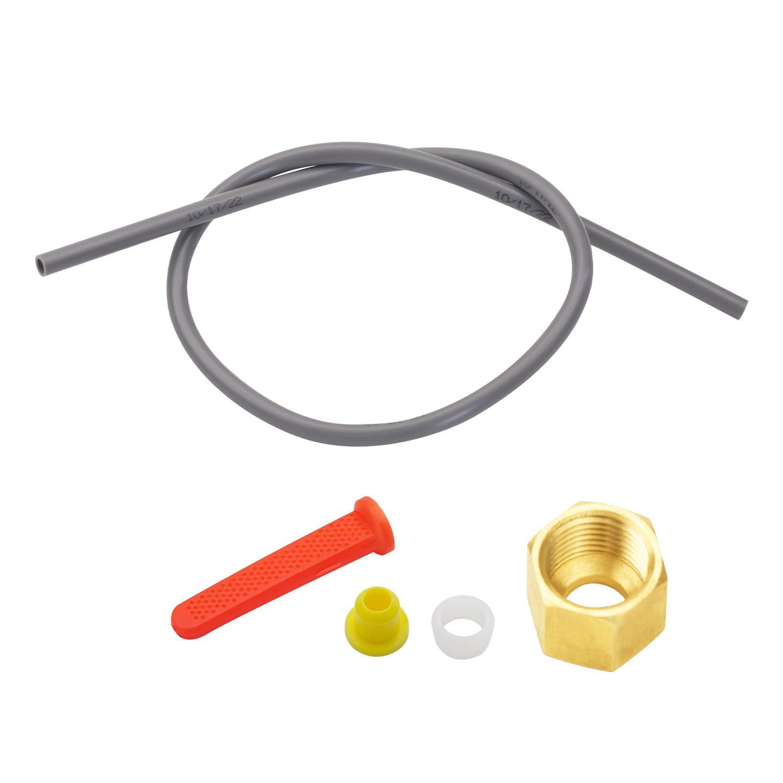 URYKEC 4335 Feed Tube Set, Includes Compression Sleeve and Nut (4335), in Line Strainer (4004), Yellow Orifice (4231), for Aprilaire Humidifier Models 400, 500, and 600.