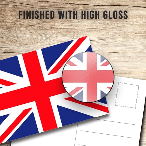 Union Jack Postcards Set of 10 - Iconic British Flag A6 Cards