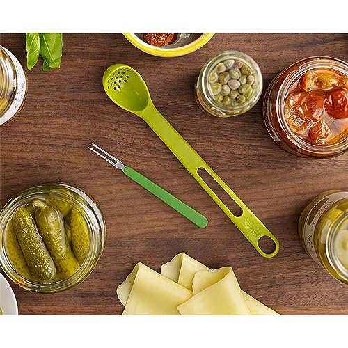 Joseph Joseph Scoop & Pick Jar Spoon and Fork Set - Green Plastic