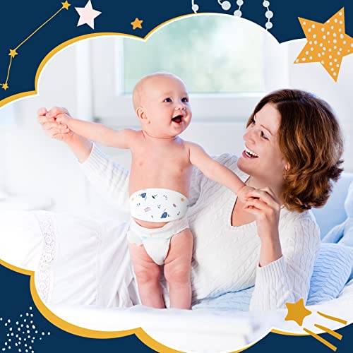 8-Pack Soft Cotton Newborn Belly Bands - Cartoon Umbilical Cord Covers