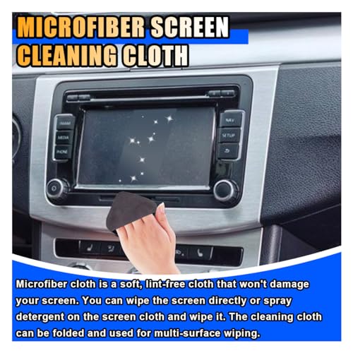 KITUREK Square Microfiber Car Touch Screen Cleaner Cloth