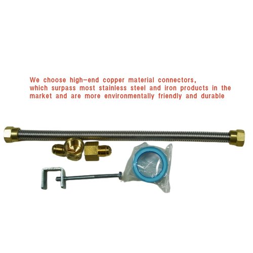 Americangaslos 15"-28" Burner Pan for Gas Fireplace Gas Fireplace Burner Gas fire pits Gas Logs Natural Gas and Propane Burner(18 Inch Two Pipe) Appearance Patent Applied