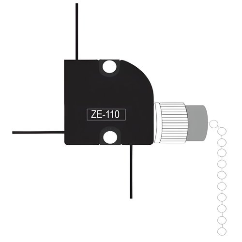 ZE-110 3 Wire Pull Light Switch Replacement Repair Kit 2 Circuit 6A 125VAC 3A 250VAC for Ceiling Fans, Wall Sconces, Floor Lamps, Table Lamps, Vanity Lights, Light Fixtures - Bronze Finish