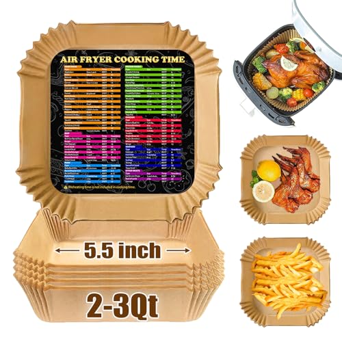 ZOWVAAM 5.5 Inch Air Fryer Paper Liners for 2-3Qt Mini Air Fryers