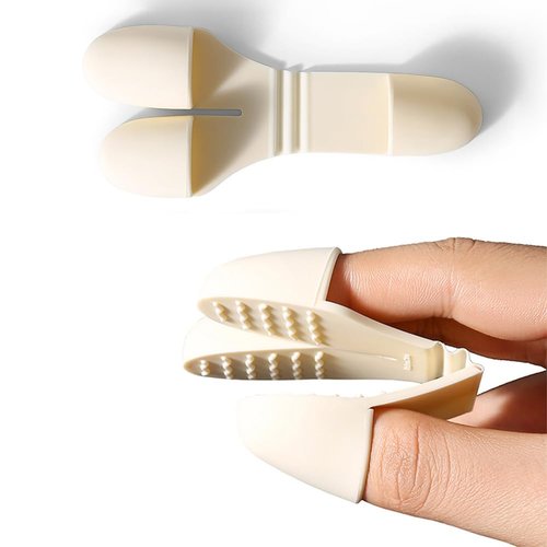 NentMent Pair Hot Plate Gripper Anti-Scalding Lightweight Silicone Hot Bowl Clip Holder Finger Sleeves Tips Finger Protector for Hot Bowls Instant Pot Microwave Oven Toaster Air Fryer Steam Oven