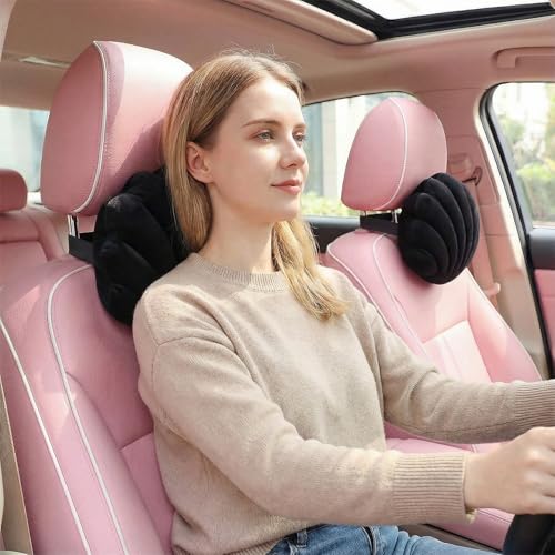 Seashell Car Neck Pillow Set - 2 Plush Lumbar Support Cushions