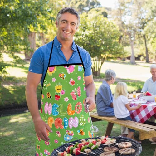 Bonieset Adjustable Holiday Cooking Apron and Chef Bib for Kitchen