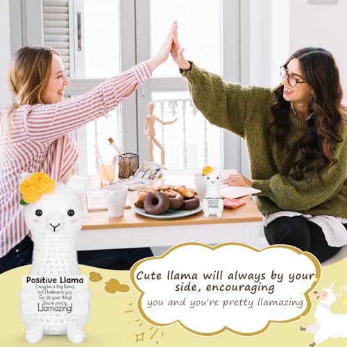 Positive Llama Christmas Gift - Handmade Inspirational Plush for Kids & Adults