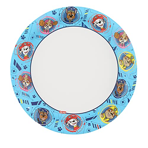 Glad Paw Patrol Disposable Paper Plates, 7-Inch, 20 Count