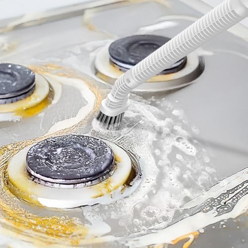FEPPO Steam Cleaning Brush Head Set - 2 Nylon & 1 Stainless Steel Brushes for Handheld Steam Mop