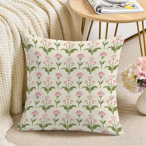 Identiy Vintage Floral Throw Pillow Cover 18x18 Inch - Pack of 1